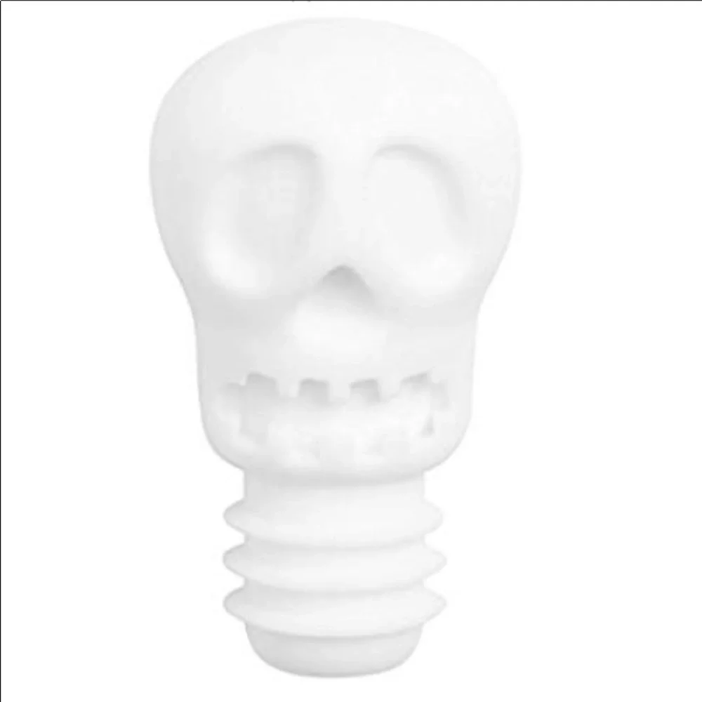 Nod Skull Wine Stopper and Markers Set